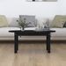 Table basse Noir 80x40x35 cm Bois massif de pin - Photo n°3