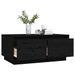 Table basse Noir 80x50x35 cm Bois massif de pin - Photo n°5