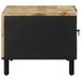 Table basse noir 80x50x40 cm bois de manguier massif brut - Photo n°4