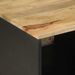 Table basse noir 80x50x40 cm bois de manguier massif brut - Photo n°7