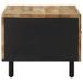 Table basse noir 80x50x40 cm bois de manguier massif brut - Photo n°4