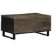 Table basse noir 80x54x40 cm bois massif de manguier - Photo n°5