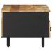 Table basse noir 80x54x40 cm bois massif de manguier brut - Photo n°4