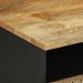 Table basse noir 80x54x40 cm bois massif de manguier brut - Photo n°6