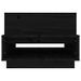 Table basse Noir 80x55x40,5 cm Bois massif de pin - Photo n°6