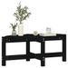 Table basse Noir 87x48x35 cm Bois massif de pin - Photo n°4