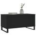 Table basse Noir 90x44,5x45 cm Bois d'ingénierie - Photo n°4