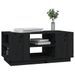 Table basse Noir 90x49x40,5 cm Bois massif de pin - Photo n°4