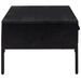 Table basse Noir 90x50x35 cm Bois de pin massif - Photo n°5