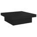 Table basse Noir 90x90x28 cm - Photo n°3