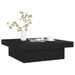 Table basse Noir 90x90x28 cm - Photo n°1