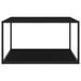 Table basse Noir avec verre noir 90x90x50 cm - Photo n°2