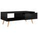 Table basse Noir brillant 100x49,5x43 cm Bois d'ingénierie - Photo n°5