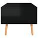 Table basse Noir brillant 100x49,5x43 cm Bois d'ingénierie - Photo n°6