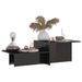 Table basse Noir brillant 111,5x50x33 cm - Photo n°1