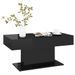 Table basse Noir brillant 96x50x45 cm - Photo n°1