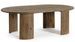 Table basse ovale en bois de manguier ORINDA 130 cm - Photo n°1