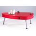 Table basse ovale rouge Scoop - Photo n°3