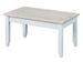 Table basse pin massif blanc et gris Caly 90 cm - Photo n°1