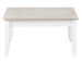 Table basse pin massif blanc et gris Caly 90 cm - Photo n°2