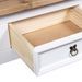 Table basse Pin mexicain Gamme Corona Blanc 100x60x45 cm - Photo n°4