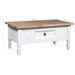 Table basse Pin mexicain Gamme Corona Blanc 100x60x45 cm - Photo n°6