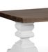 Table basse provençale bois massif de mindi blanc et marron Kirest 130 cm - Photo n°2