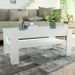 Table basse rectangulaire 1 tiroir bois blanc Chickie 110 cm - Photo n°2