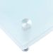Table basse rectangulaire 2 plateaux verre trempé transparent et blanc Kyrah 2 - Photo n°4