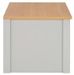 Table basse rectangulaire 2 tiroirs bois clair et gris Patt - Photo n°5