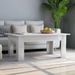 Table basse rectangulaire bois blanc brillant Léonie - Photo n°2