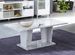 Table basse rectangulaire bois blanc effet marbre vernis Botela 120 cm - Photo n°2