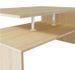 Table basse rectangulaire bois chêne clair Chickie L 90 x H 42 x P 59 cm - Photo n°5