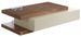 Table basse rectangulaire bois de noyer et MDF bicolore Lofia 2 - Photo n°1