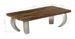 Table basse rectangulaire bois de traverses recyclé et pieds métal gris Mousty - Photo n°8