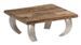 Table basse rectangulaire bois de traverses recyclé et pieds métal gris MoustyL 80 - Photo n°3