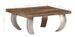 Table basse rectangulaire bois de traverses recyclé et pieds métal gris MoustyL 80 - Photo n°6