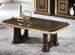 Table basse rectangulaire bois laqué vernis laqué brillant et doré Vinza 130 cm - Photo n°2