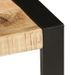 Table basse rectangulaire bois massif clair et métal noir Louane - Photo n°5