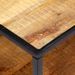 Table basse rectangulaire bois massif clair recyclé et métal noir Souly - Photo n°5