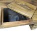 Table basse rectangulaire bois massif recyclé et métal galvanisé Pury - Photo n°3