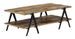 Table basse rectangulaire bois massif recyclé et métal noir Louane 2 - Photo n°3