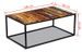 Table basse rectangulaire bois recyclé et métal noir Cloust - Photo n°5