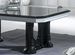 Table basse rectangulaire bois vernis laqué brillant noir et gris Vinza 130 cm - Photo n°4