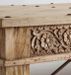 Table basse orientale bois de teck et manguier massif blanc cassé Ryade 180 cm - Photo n°3
