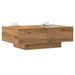 Table basse rectangulaire en bois avec rangement Komira 90 cm - Bois d'ingénierie - Photo n°1