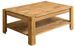 Table basse rectangulaire en bois de chêne massif Ritza 110 cm - Photo n°1