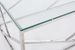 Table basse rectangulaire en verre trempé argent Rani L 120 cm - Photo n°4