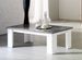 Table basse rectangulaire gris béton et blanc brillant Sting 120 cm - Photo n°2