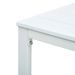 Table basse rectangulaire plastique et métal blanc Roni - Photo n°4